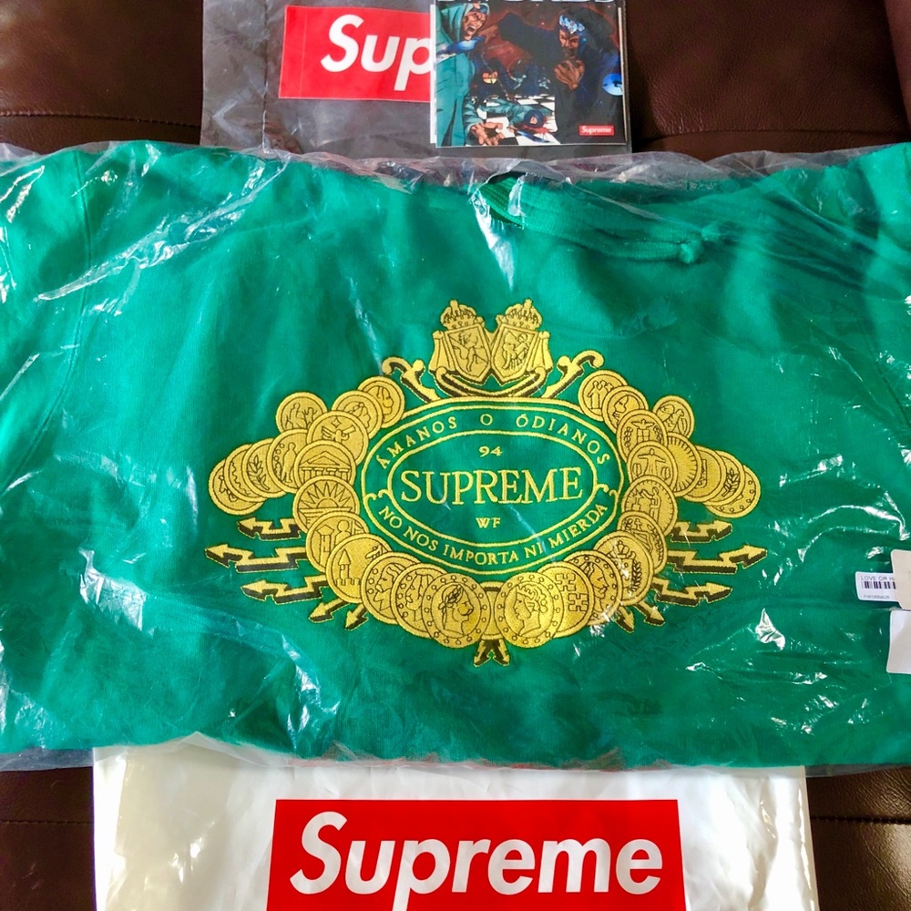 SUPREME “Love or Hate” Hooded Sweatshirt